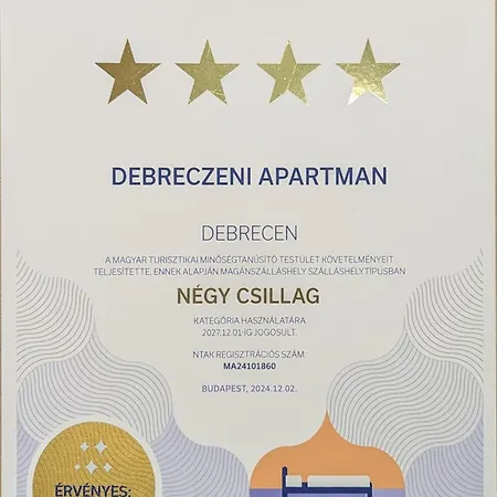 Debreczeni 아파트 *